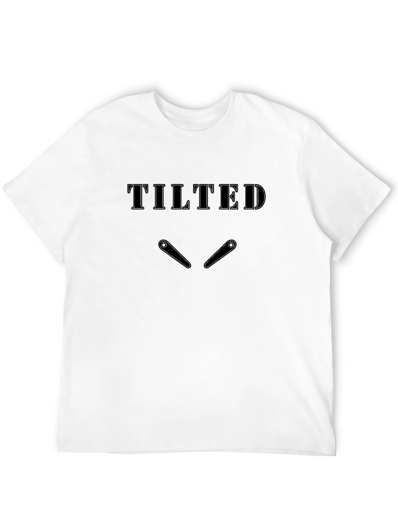 Tilted Pinball Graphic T-Shirt - Black