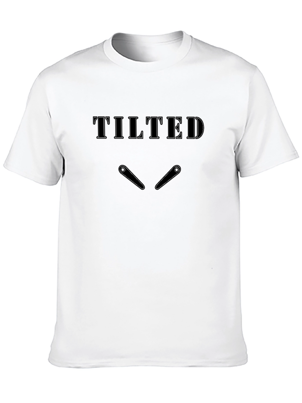 Tilted Pinball Graphic T-Shirt - Black