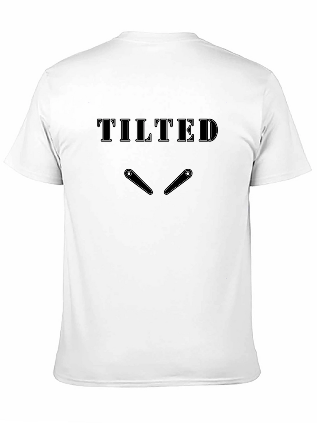 Tilted Pinball Graphic T-Shirt - Black