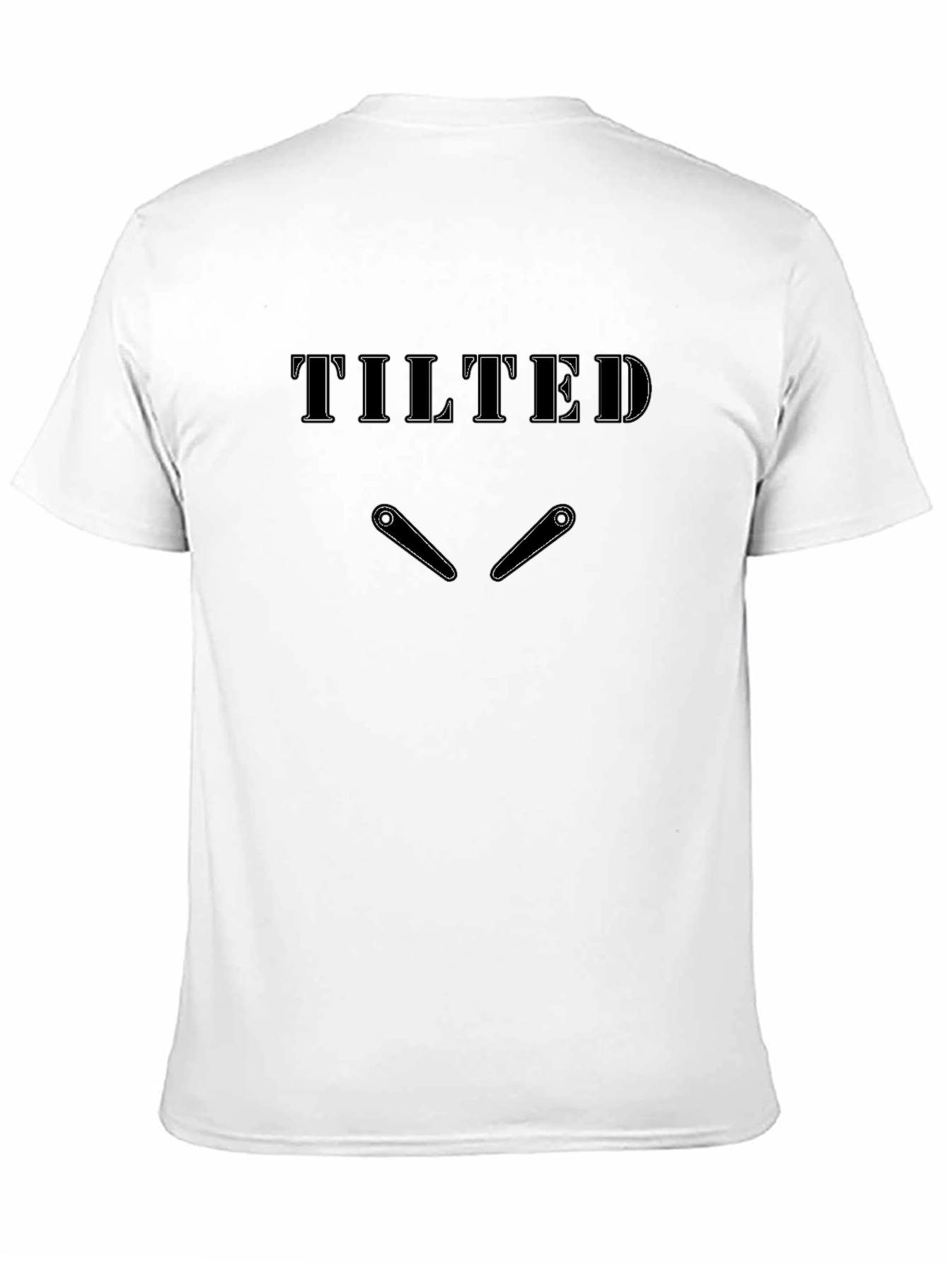 Tilted Pinball Graphic T-Shirt - Black