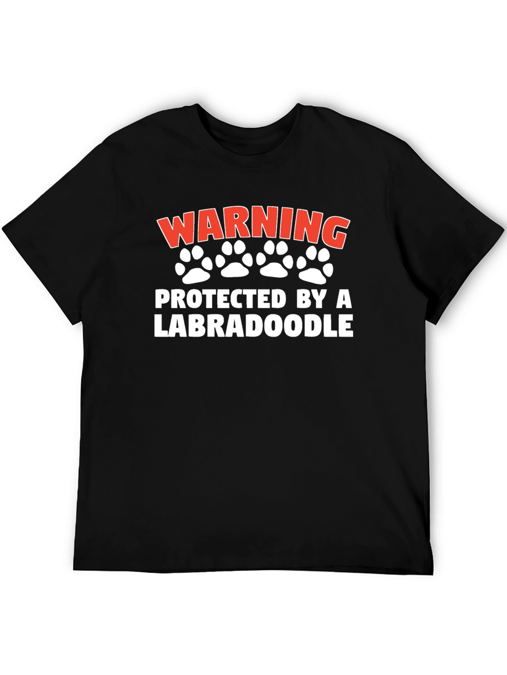 Warning Protected by a Labradoodle T-Shirt
