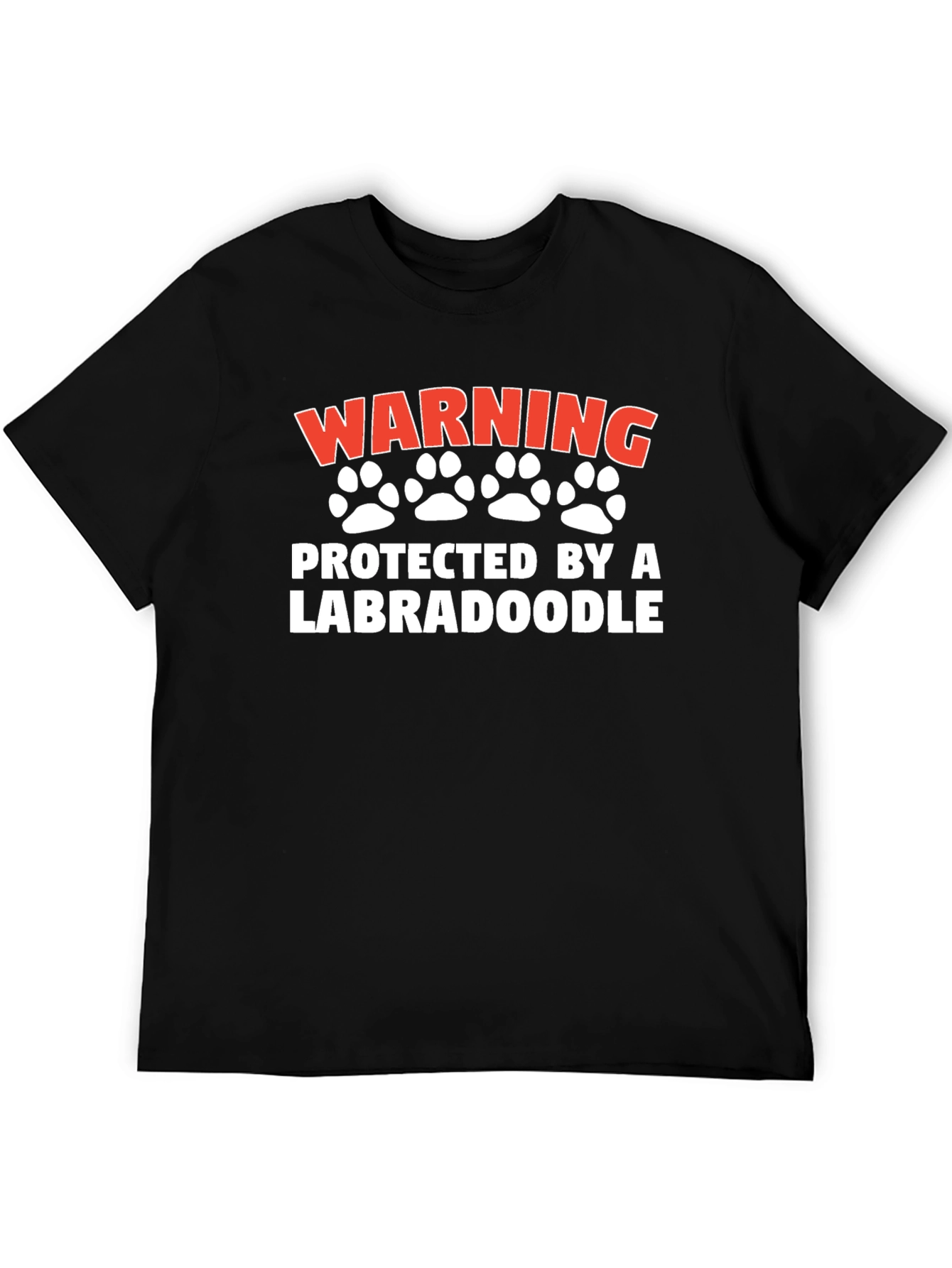 Warning Protected by a Labradoodle T-Shirt
