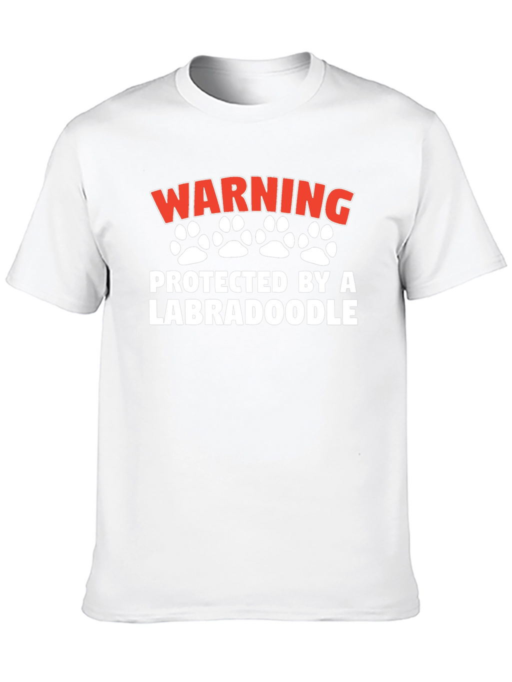 Warning Protected by a Labradoodle T-Shirt