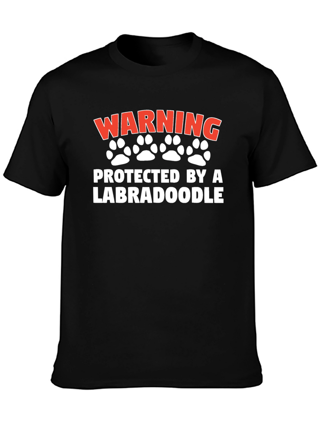 Warning Protected by a Labradoodle T-Shirt
