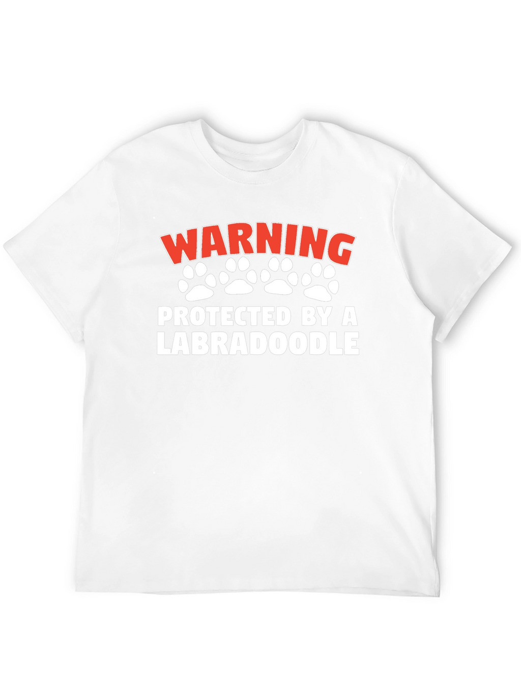 Warning Protected by a Labradoodle T-Shirt