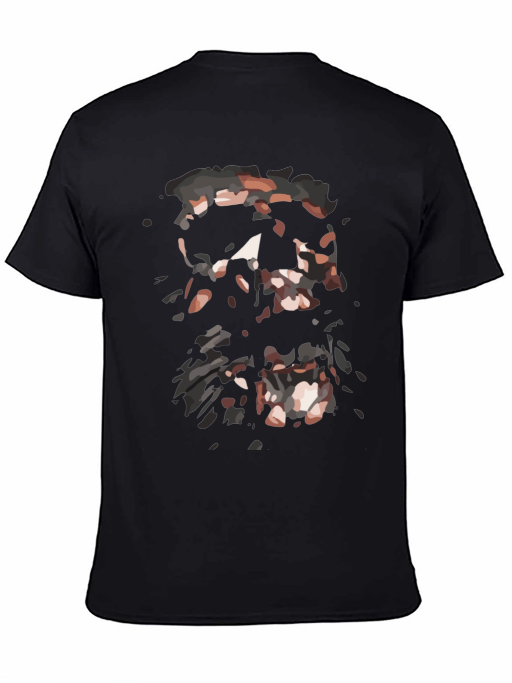 Abstract Graphic Print Black T-Shirt for Men