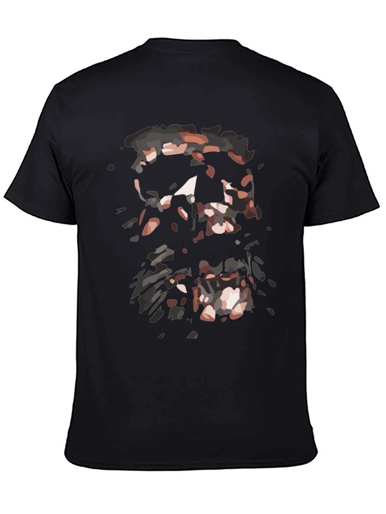 Abstract Graphic Print Black T-Shirt for Men