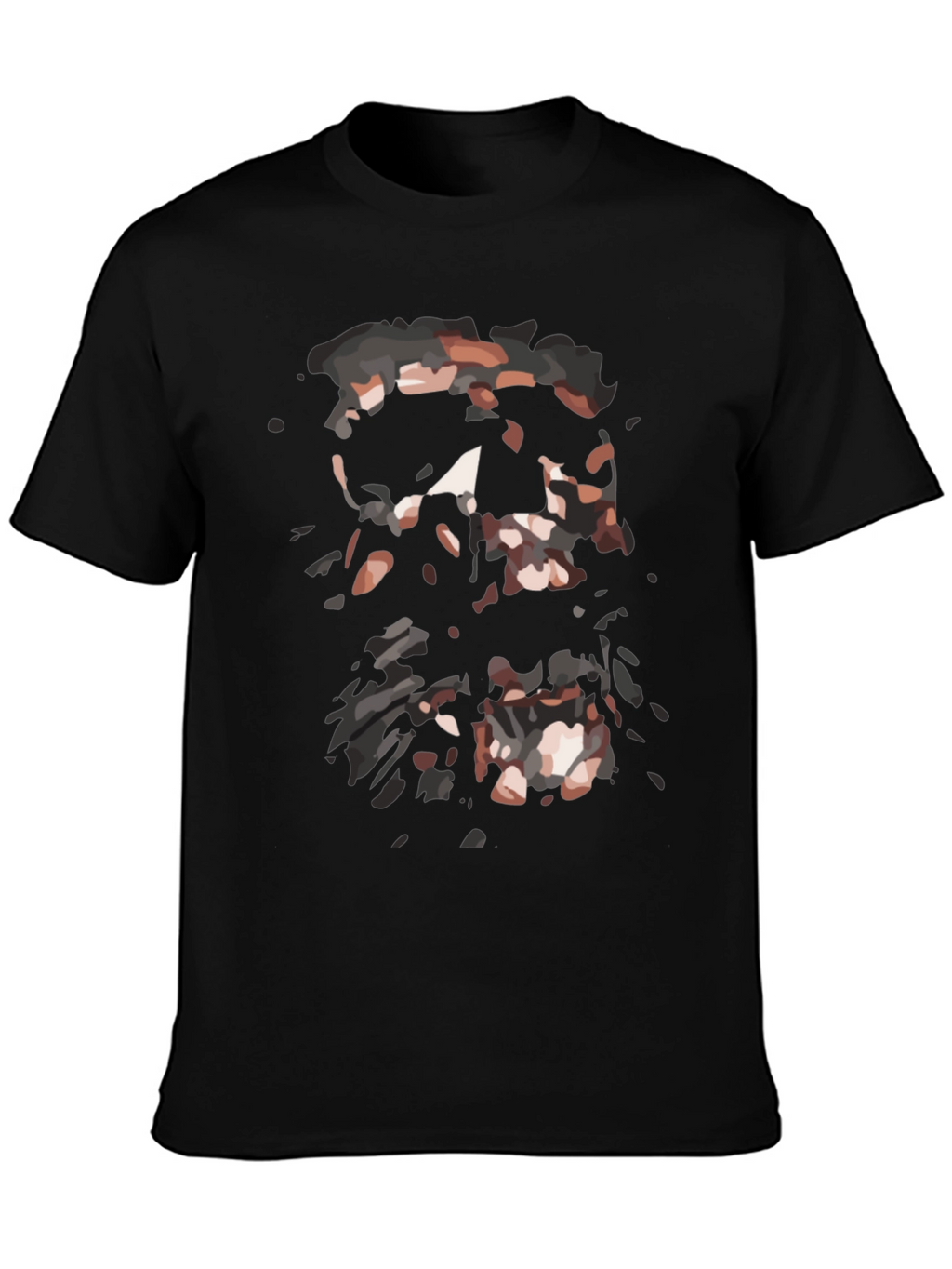 Abstract Graphic Print Black T-Shirt for Men