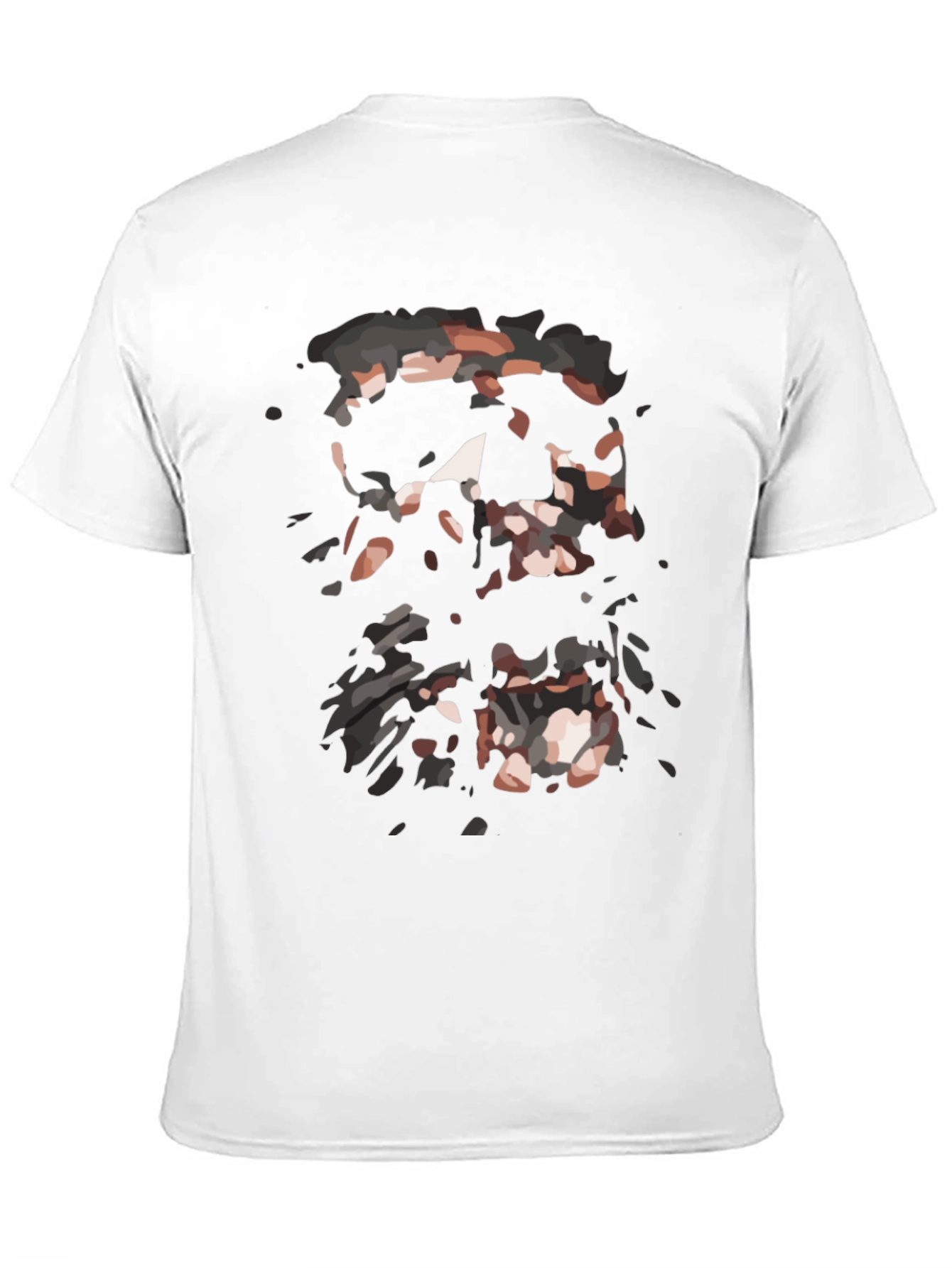 Abstract Graphic Print Black T-Shirt for Men