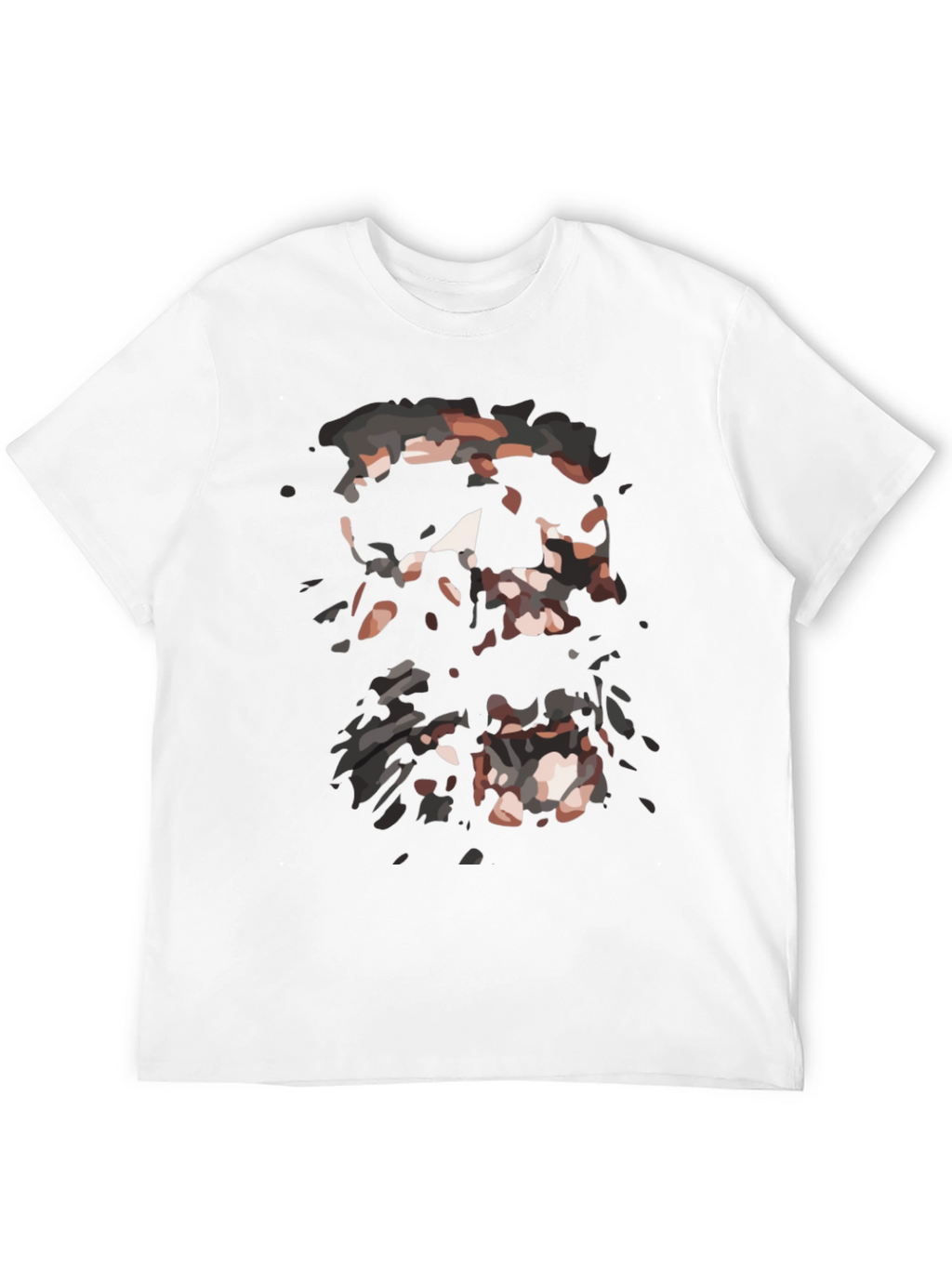 Abstract Graphic Print Black T-Shirt for Men