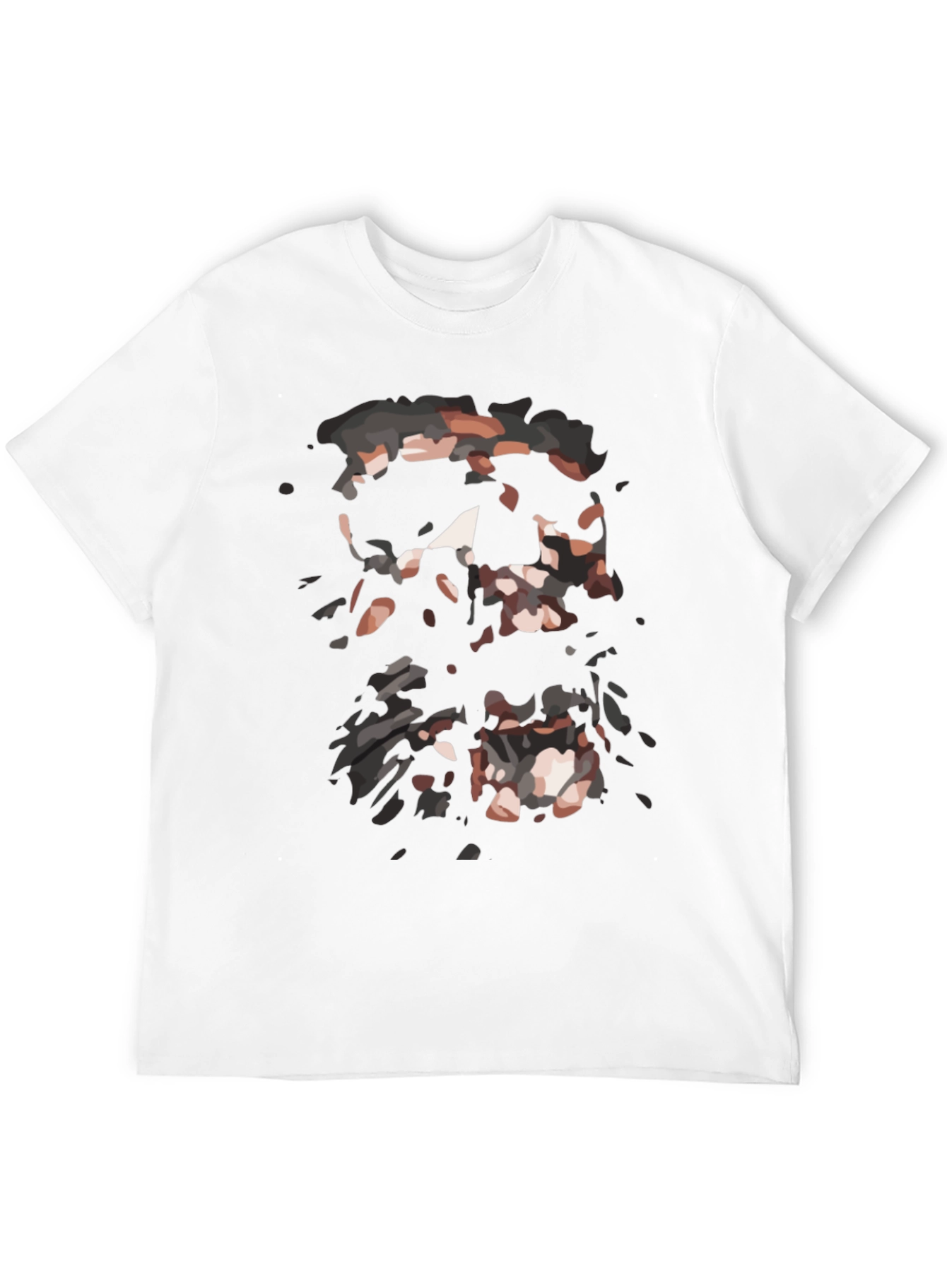 Abstract Graphic Print Black T-Shirt for Men