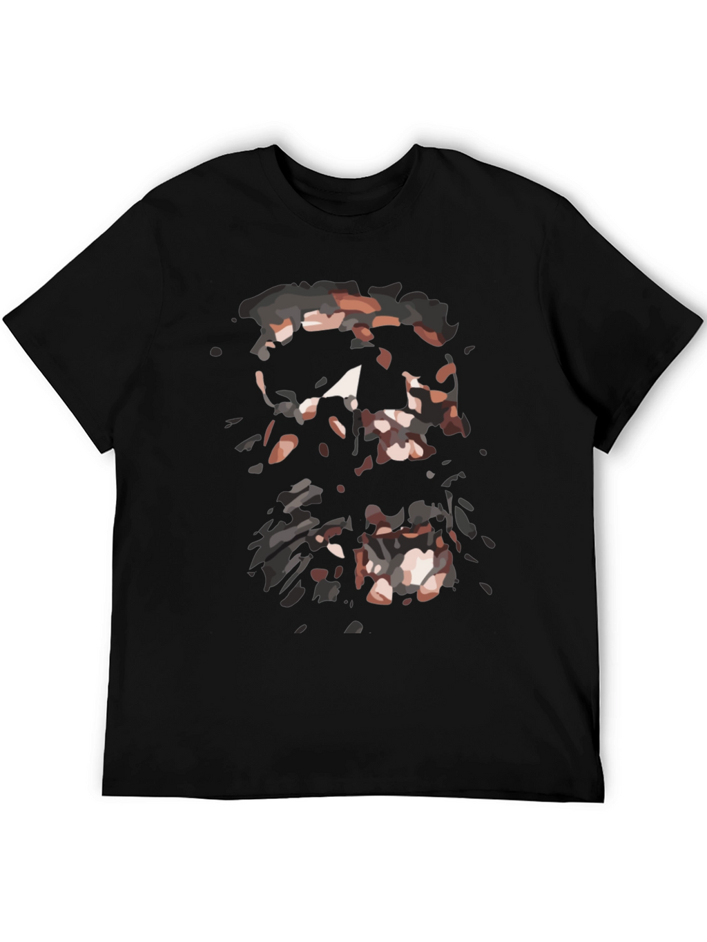 Abstract Graphic Print Black T-Shirt for Men