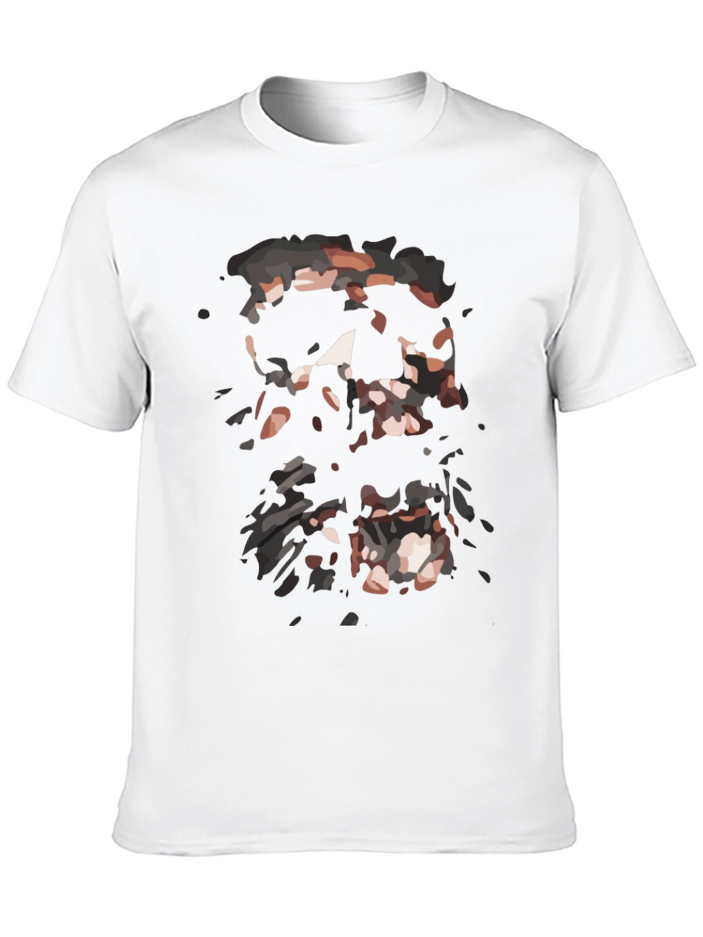 Abstract Graphic Print Black T-Shirt for Men