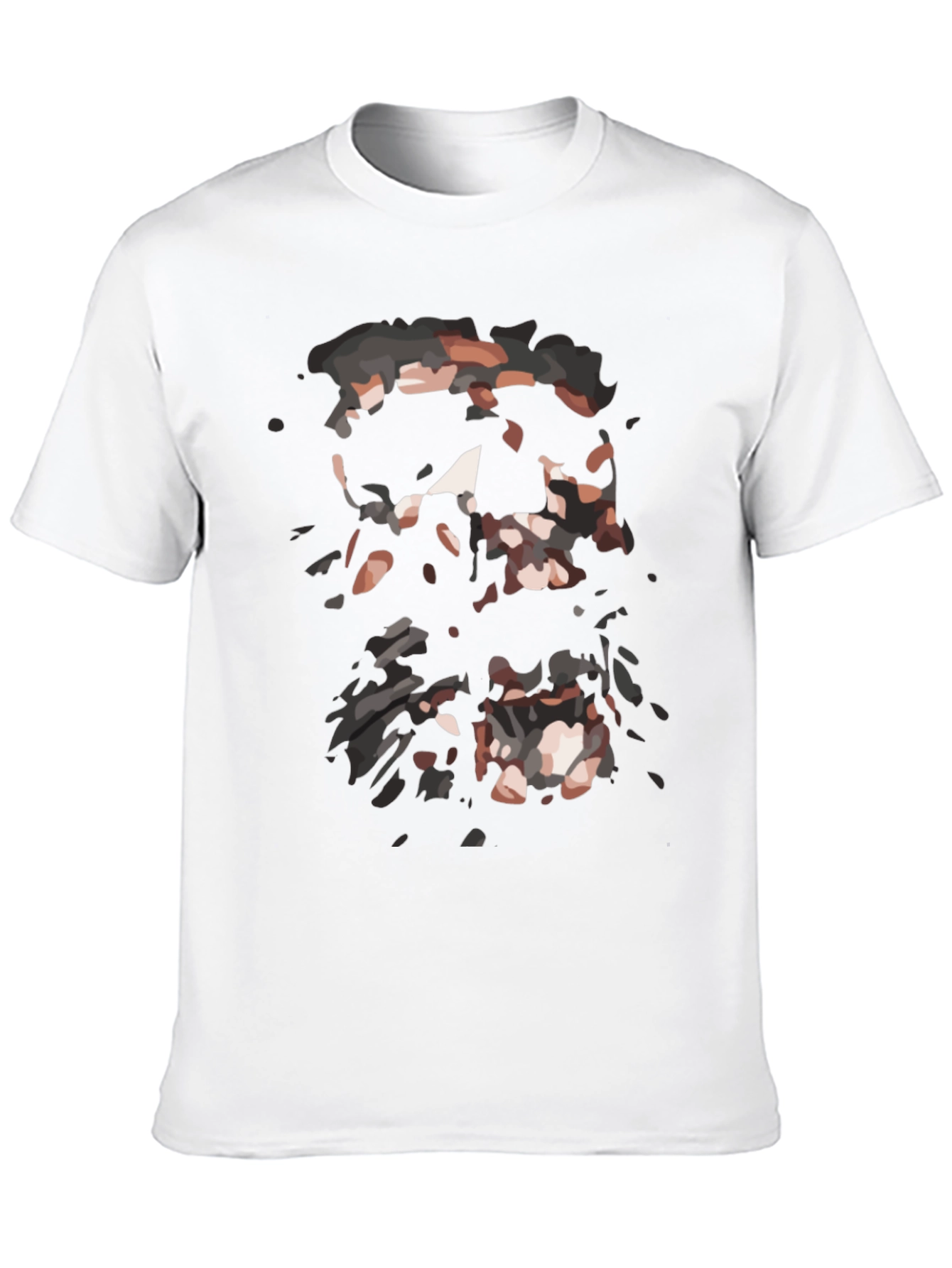 Abstract Graphic Print Black T-Shirt for Men