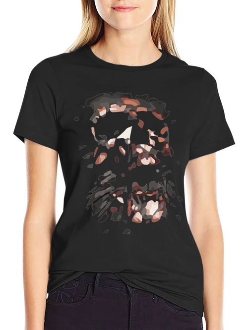 Abstract Graphic Print Black T-Shirt for Men