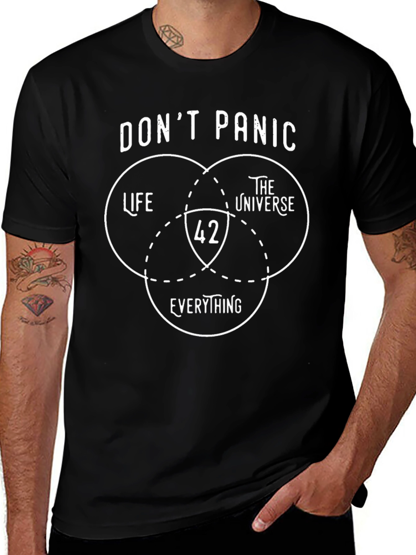Dont Panic T-Shirt 42 Life Universe Everything