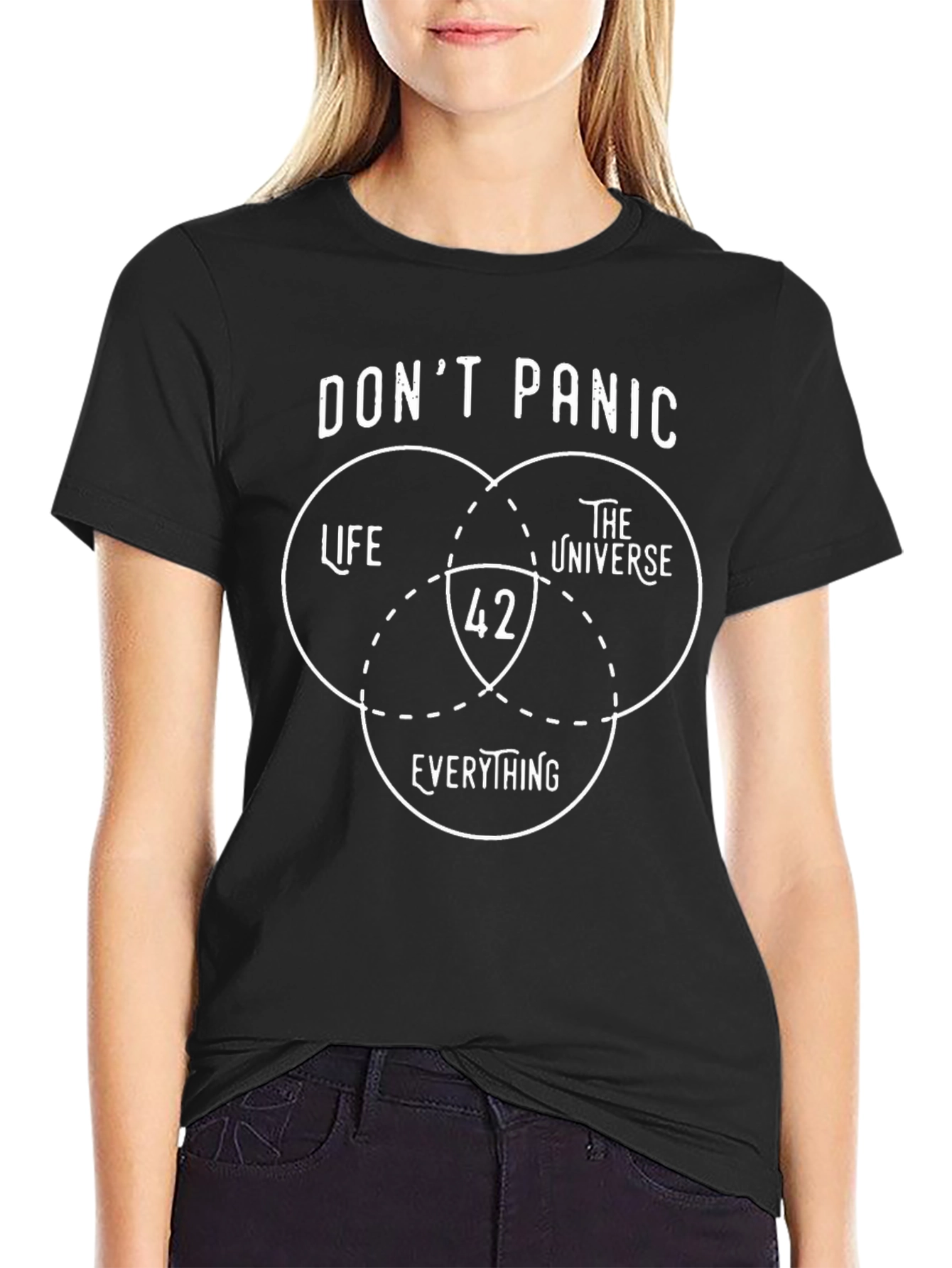Dont Panic T-Shirt 42 Life Universe Everything