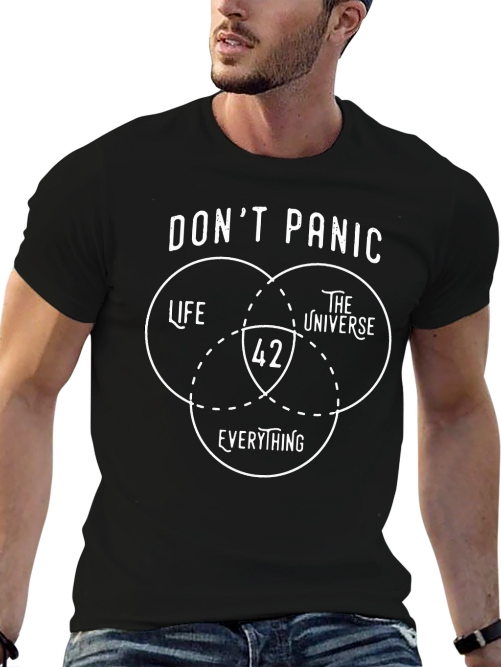 Dont Panic T-Shirt 42 Life Universe Everything
