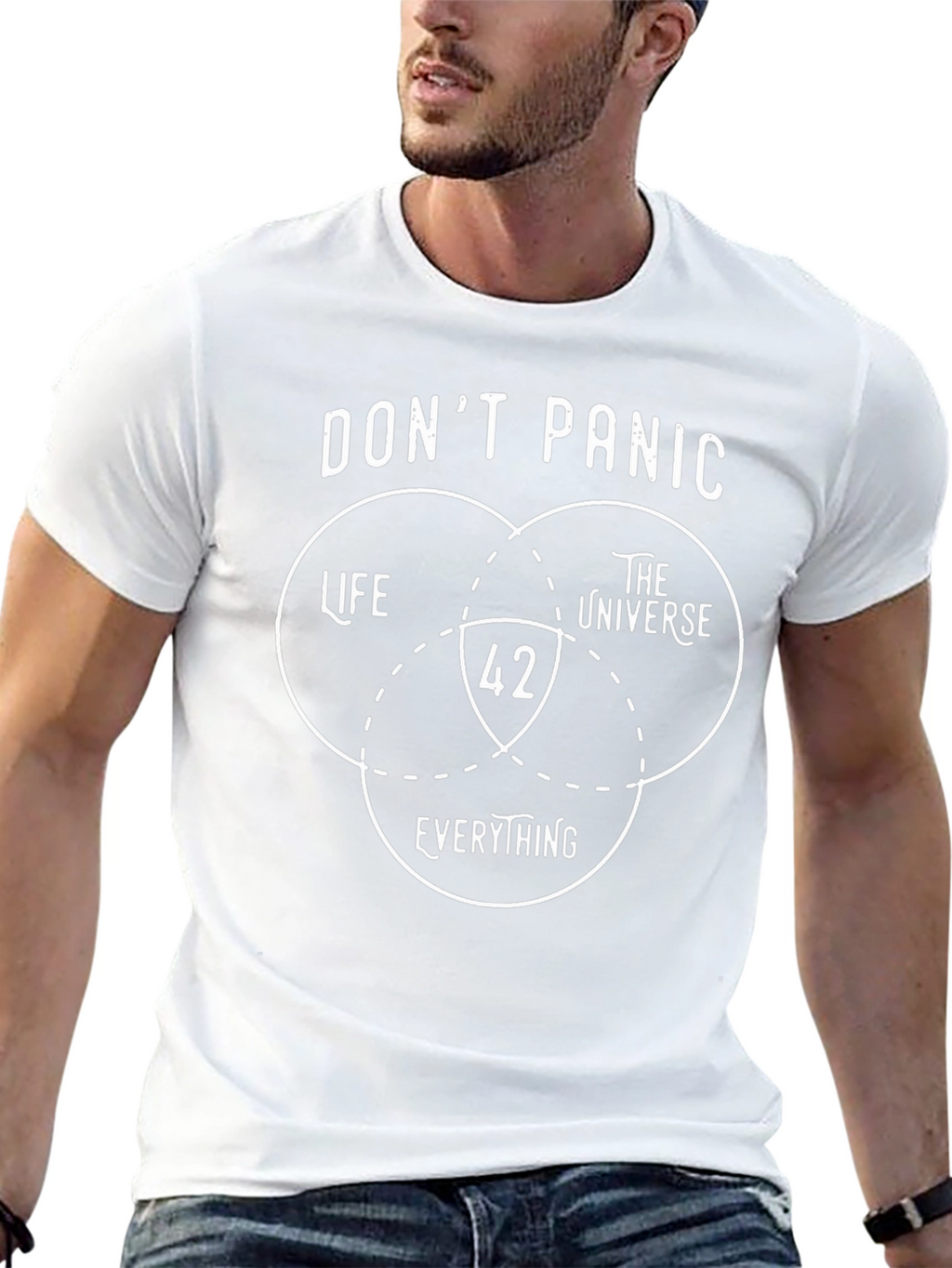 Dont Panic T-Shirt 42 Life Universe Everything