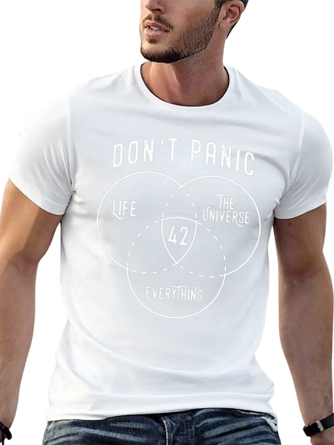 Dont Panic T-Shirt 42 Life Universe Everything