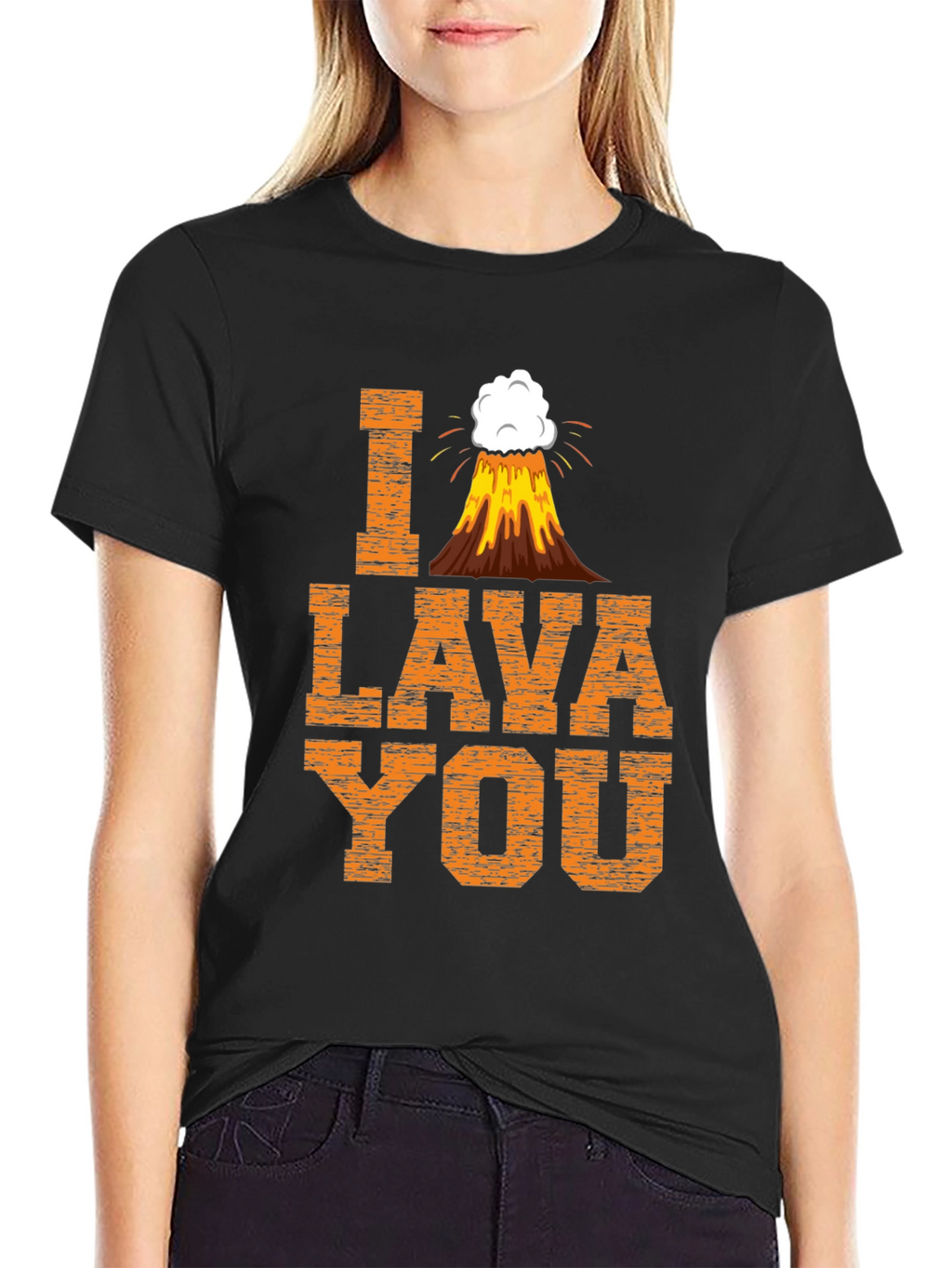 I Lava You Graphic T-Shirt - Funny Volcano Design