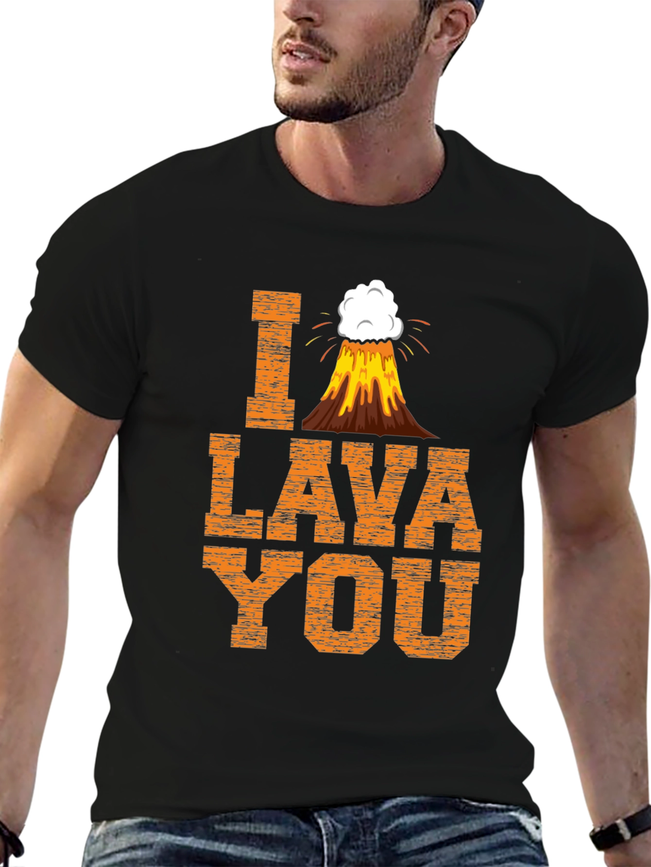 I Lava You Graphic T-Shirt - Funny Volcano Design