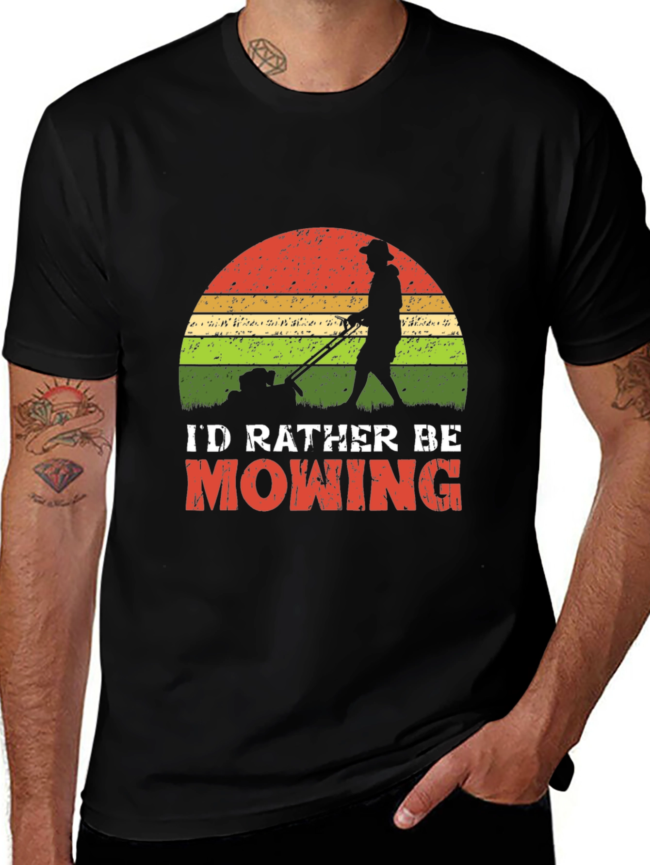 Id Rather Be Mowing T-Shirt