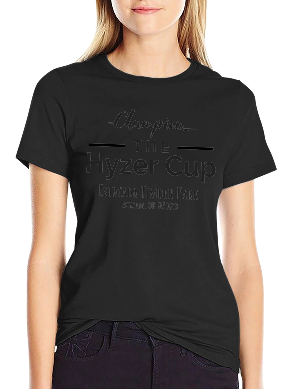 Hyzer Cup Champion Black T-Shirt