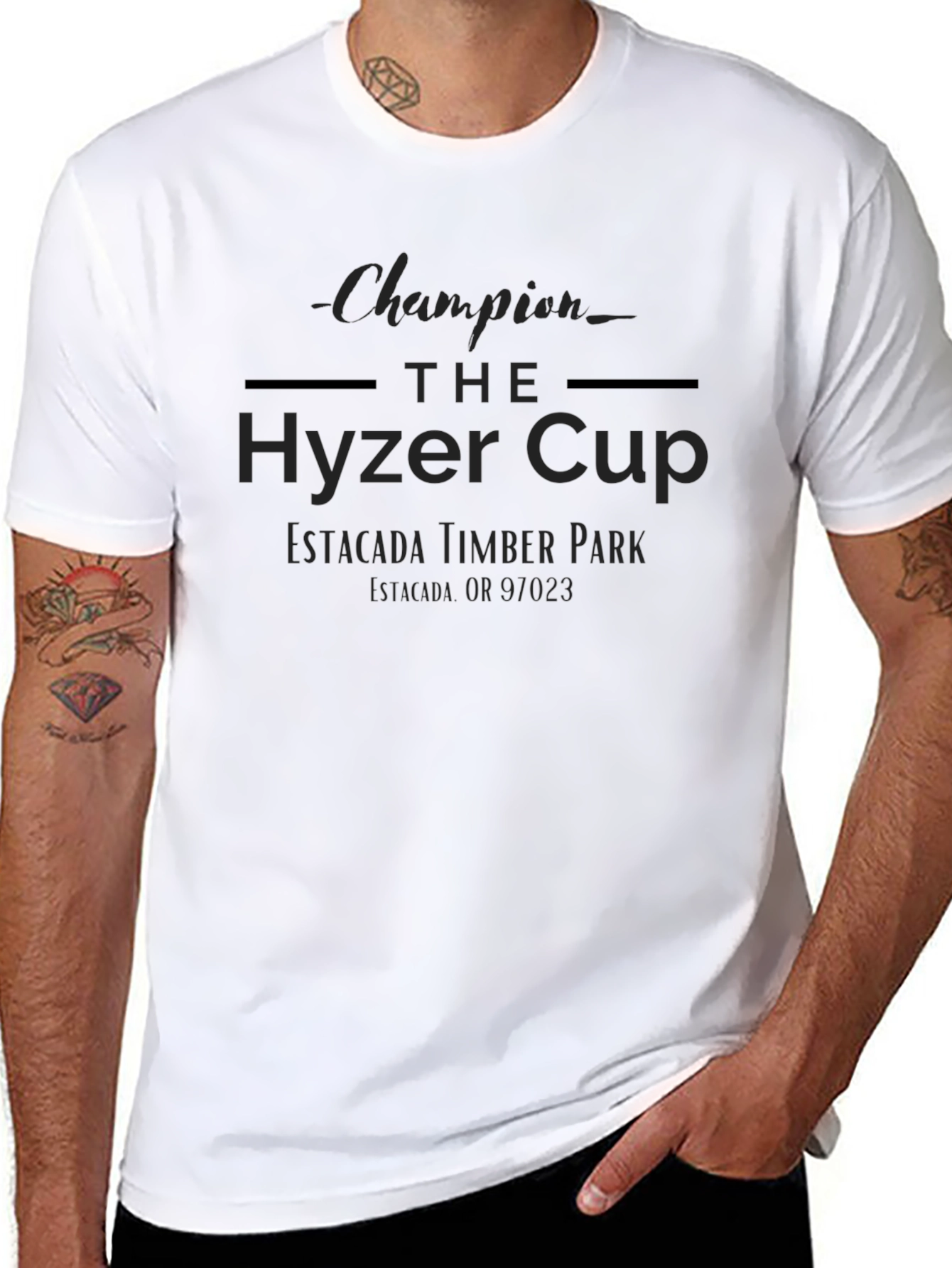Hyzer Cup Champion Black T-Shirt