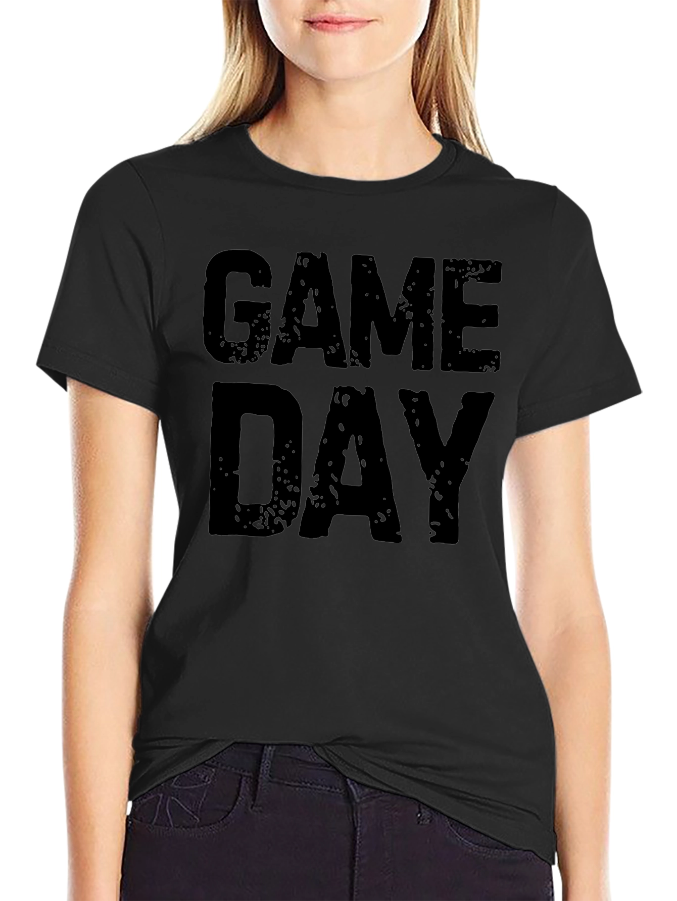 Game Day T-Shirt - Black Graphic Tee