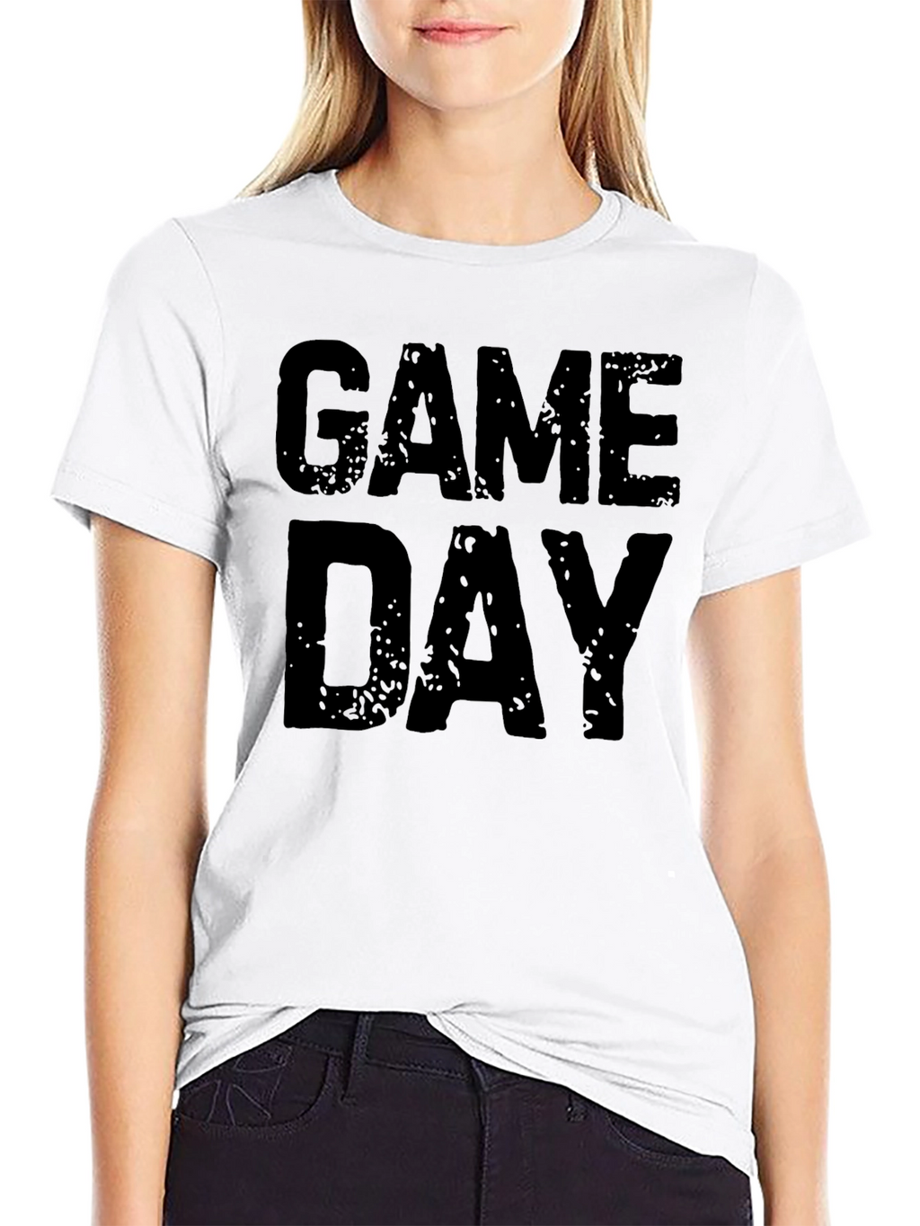 Game Day T-Shirt - Black Graphic Tee