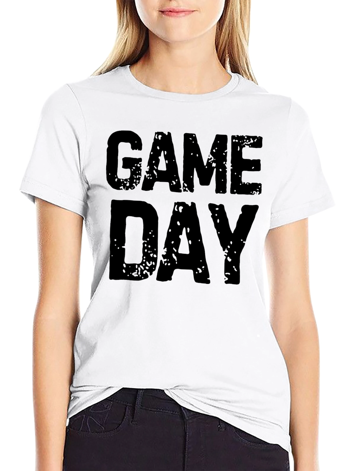 Game Day T-Shirt - Black Graphic Tee