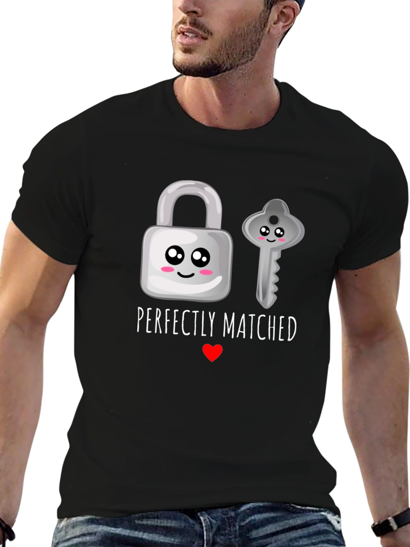 Perfectly Matched Graphic T-Shirt
