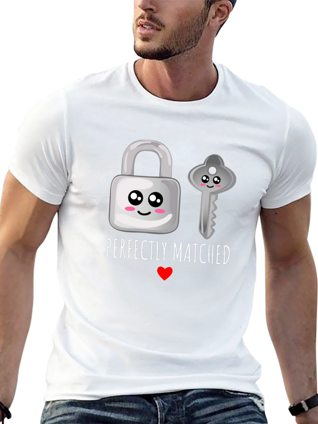 Perfectly Matched Graphic T-Shirt