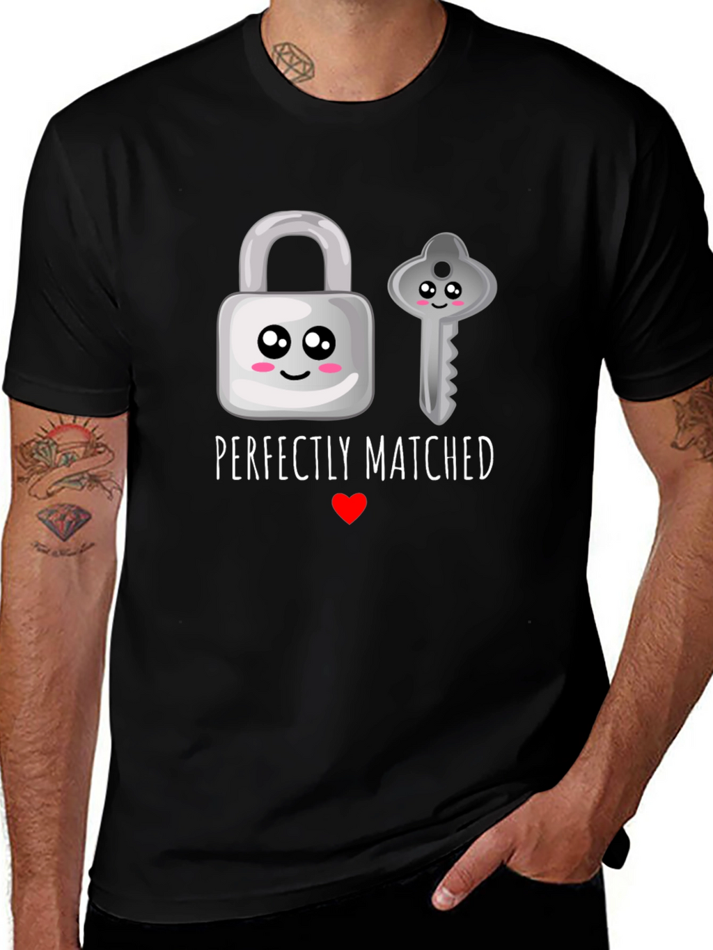 Perfectly Matched Graphic T-Shirt