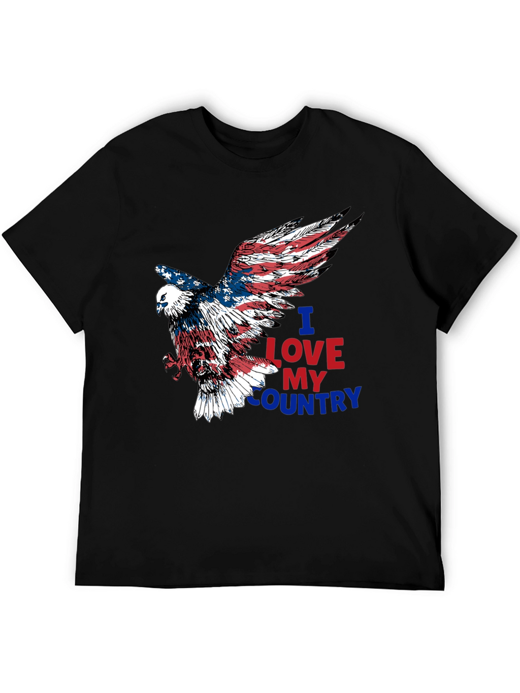 Patriotic Eagle T-Shirt: I Love My Country Graphic Tee