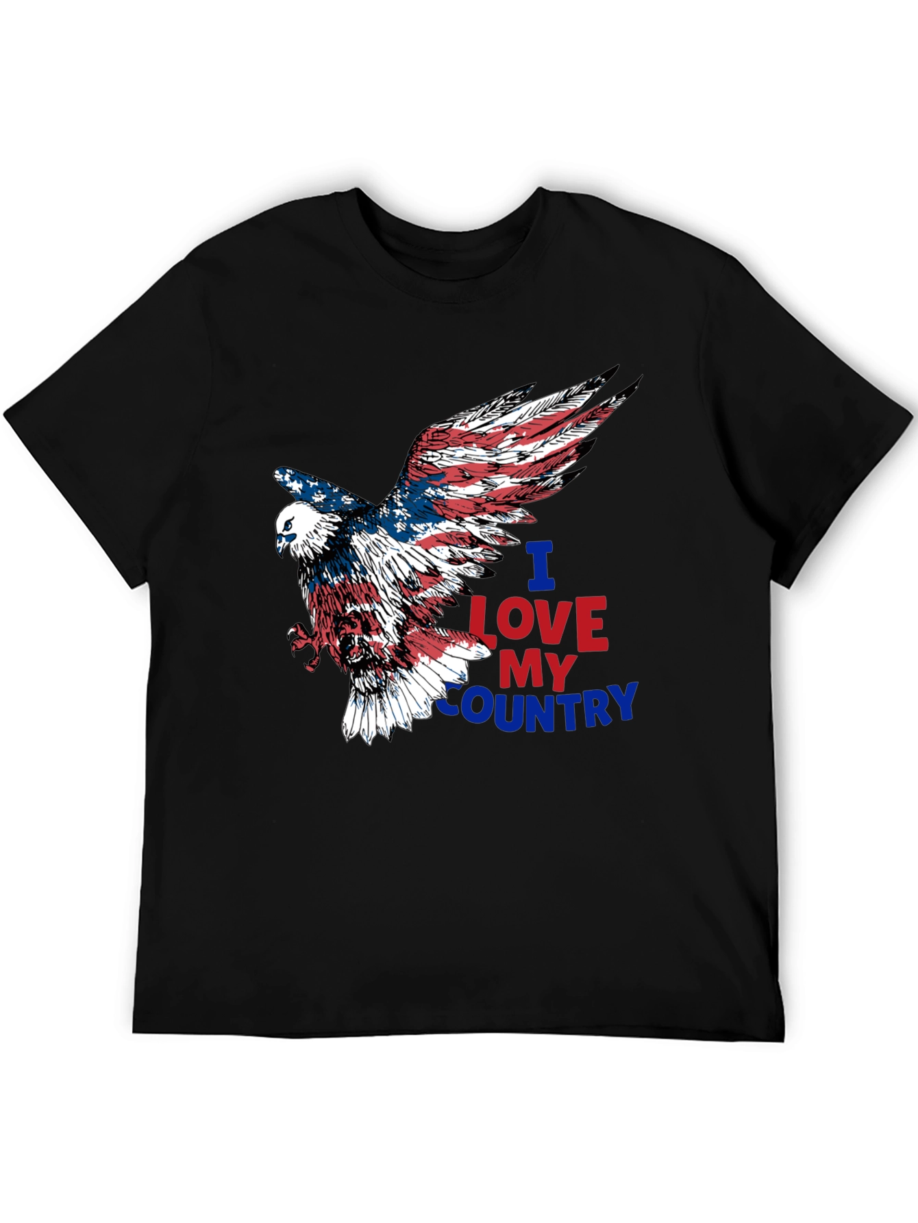 Patriotic Eagle T-Shirt: I Love My Country Graphic Tee