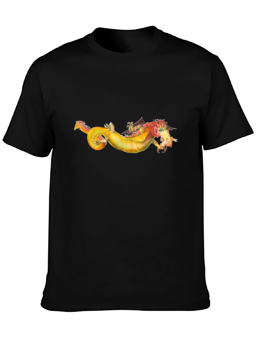 Dragon Graphic Tee - Fantasy Creature Design T-Shirt