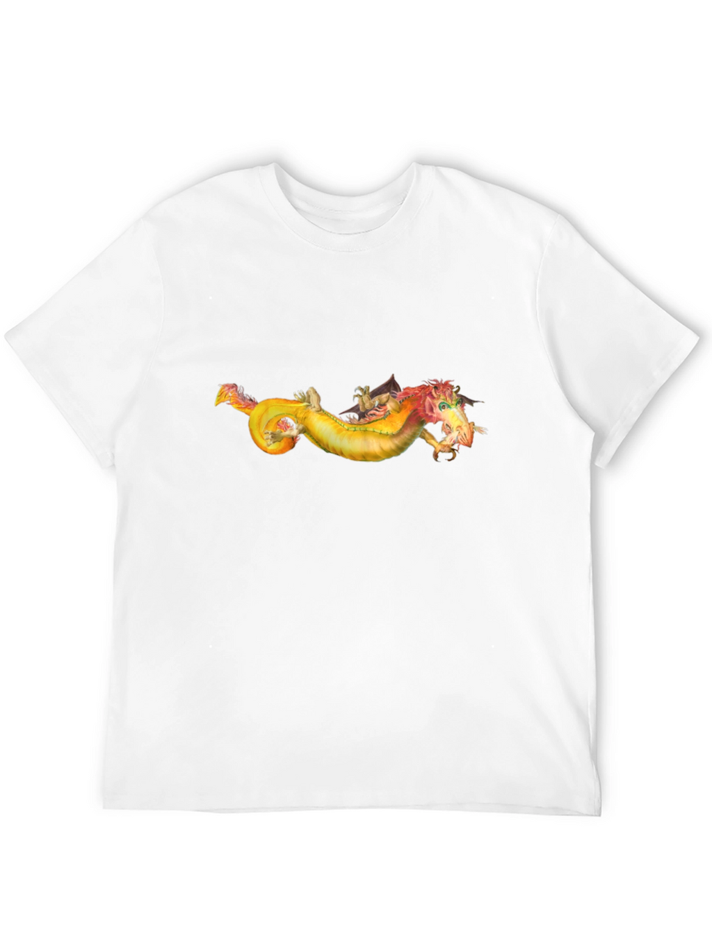 Dragon Graphic Tee - Fantasy Creature Design T-Shirt