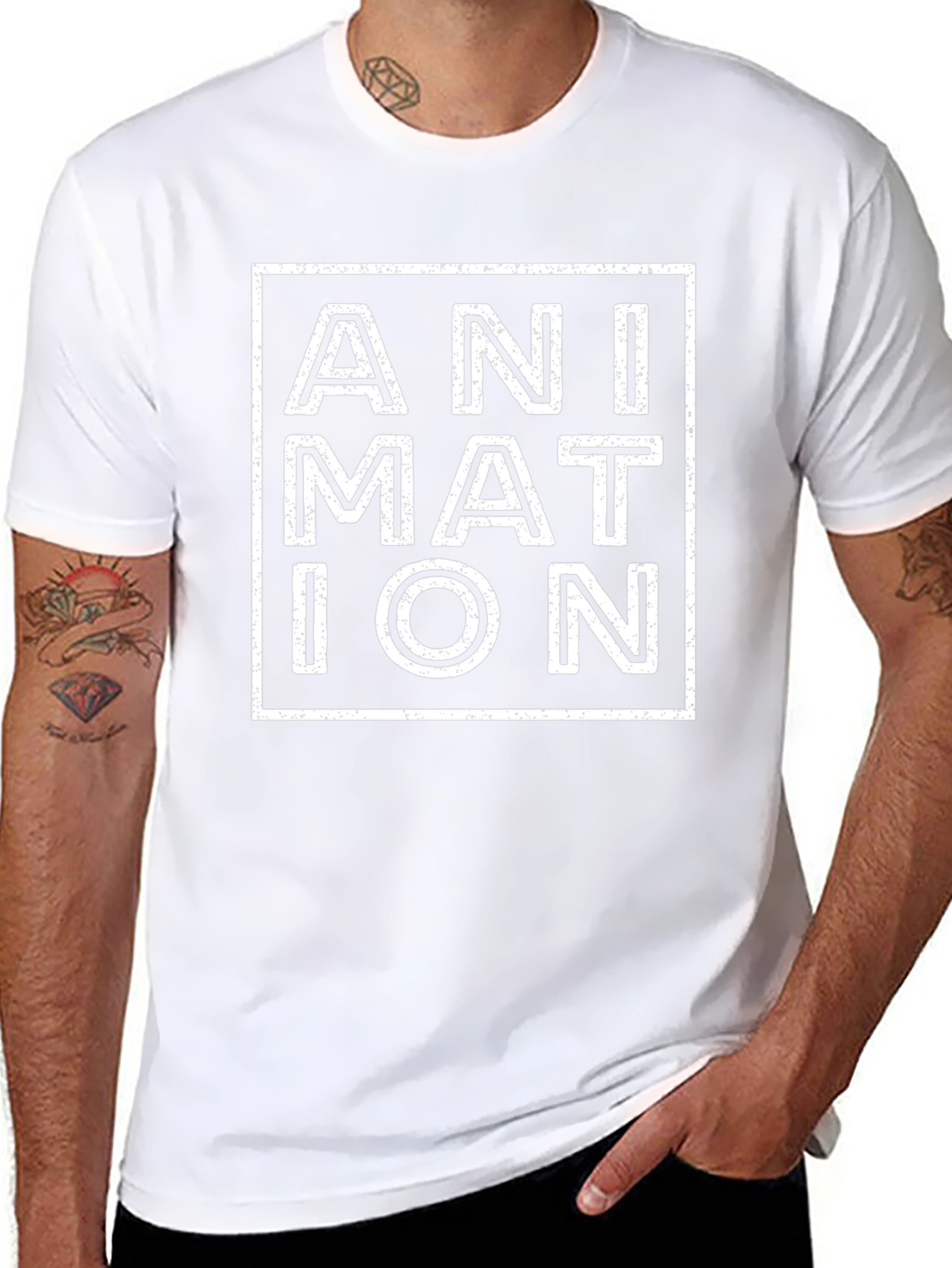 Animation Square Graphic T-Shirt