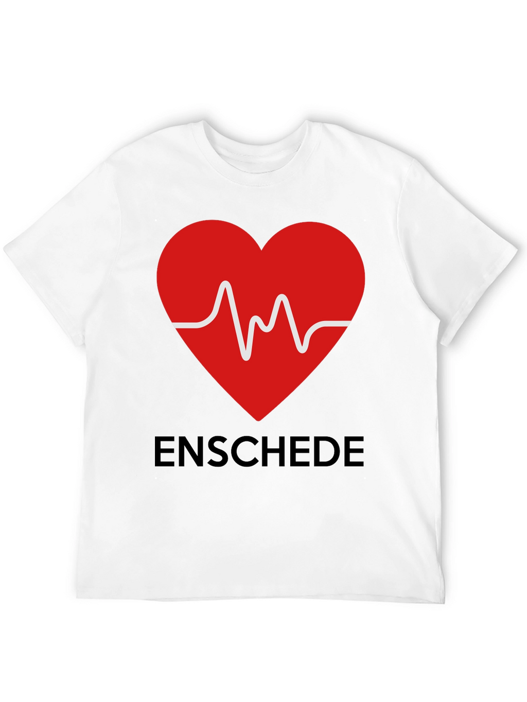 Enschede Heartbeat Graphic Tee - Soft Cotton Blend