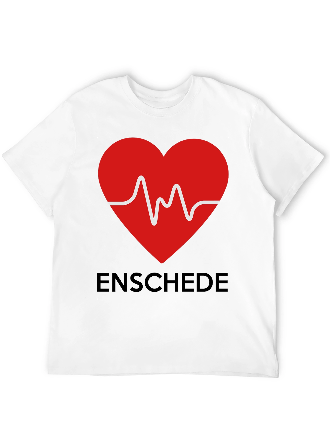 Enschede Heartbeat Graphic Tee - Soft Cotton Blend