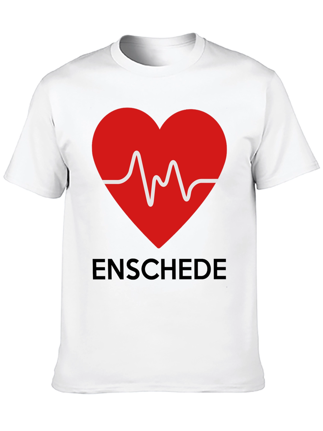 Enschede Heartbeat Graphic Tee - Soft Cotton Blend