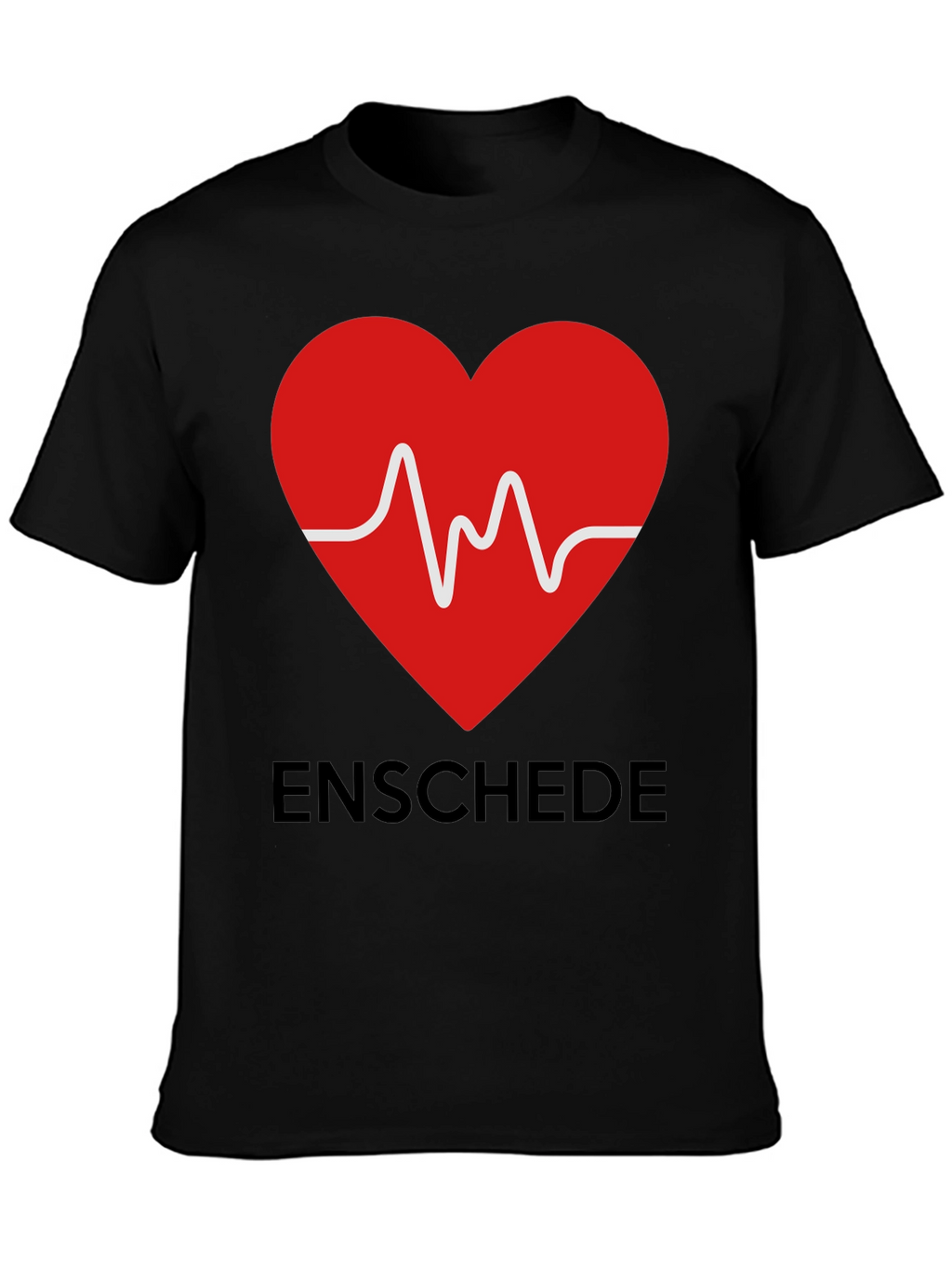 Enschede Heartbeat Graphic Tee - Soft Cotton Blend