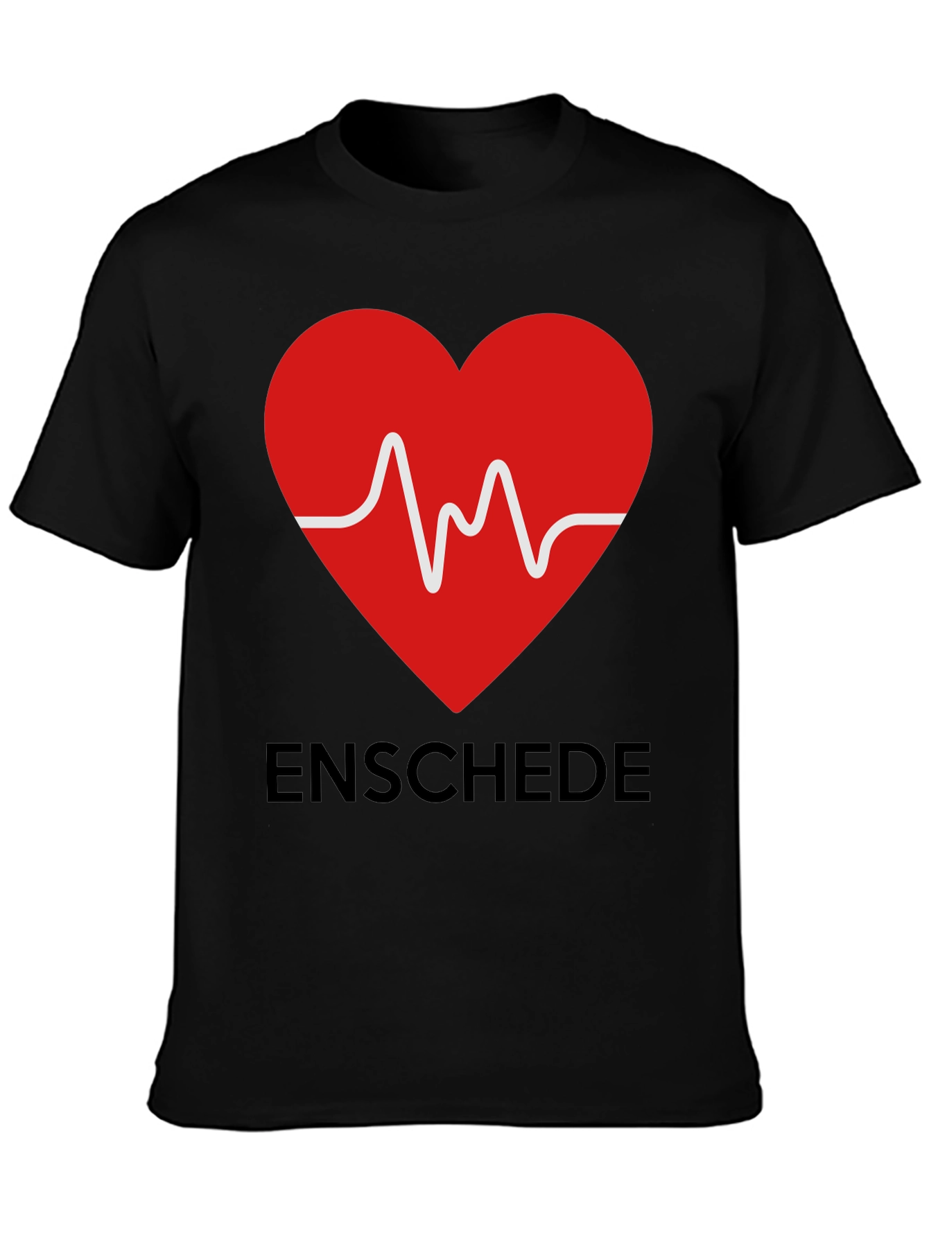 Enschede Heartbeat Graphic Tee - Soft Cotton Blend