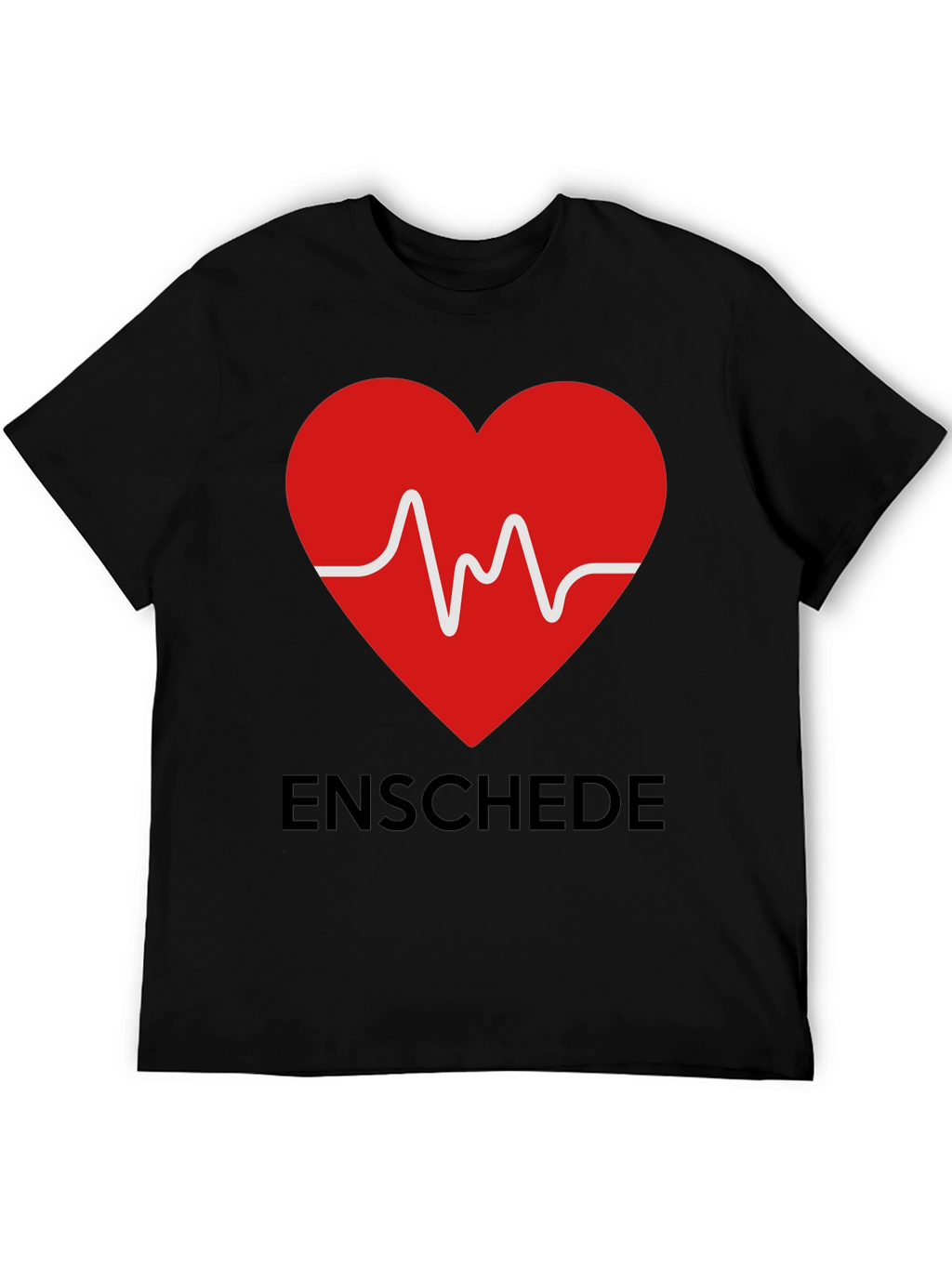 Enschede Heartbeat Graphic Tee - Soft Cotton Blend