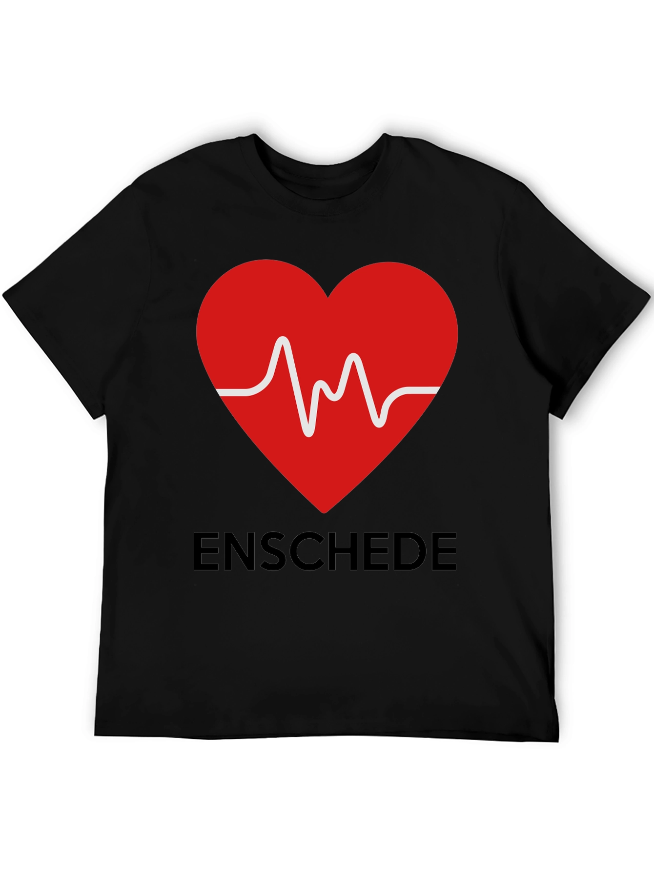Enschede Heartbeat Graphic Tee - Soft Cotton Blend
