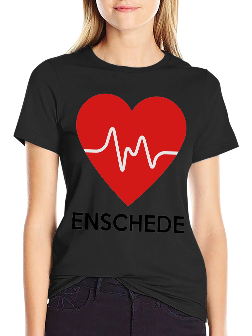 Enschede Heartbeat Graphic Tee - Soft Cotton Blend