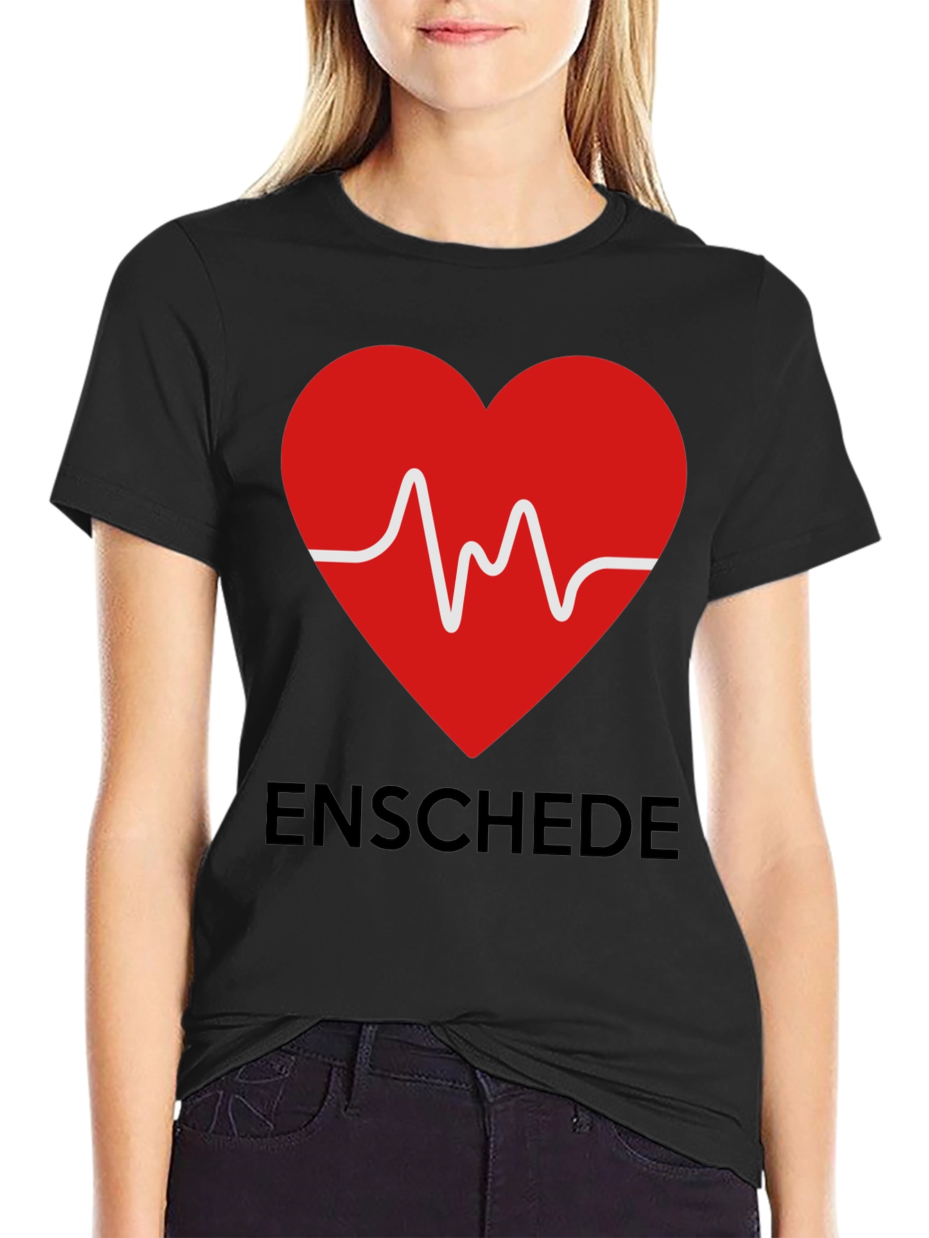Enschede Heartbeat Graphic Tee - Soft Cotton Blend