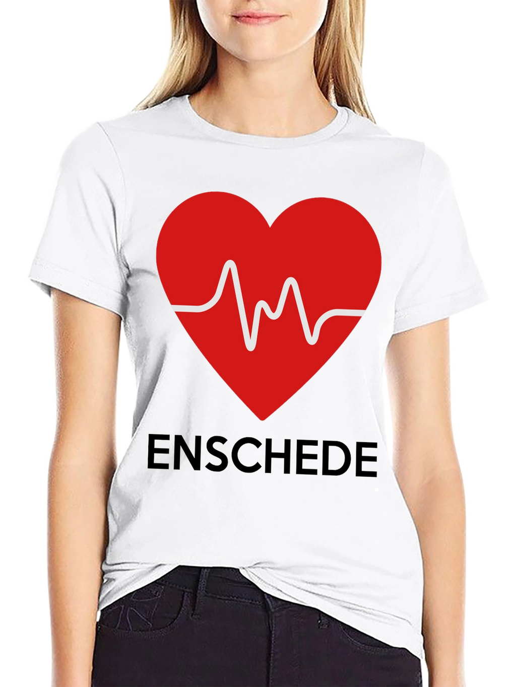 Enschede Heartbeat Graphic Tee - Soft Cotton Blend